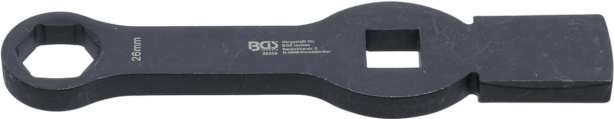 SLOGGING RING SPANNER | HEXAGON | WITH 2 STRIKING FACES | 26 MM (35356)