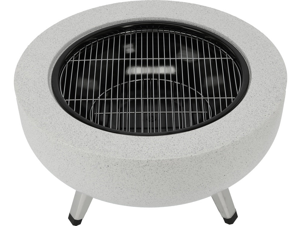 STEEL FIRE PIT 3IN1 WITH GRID 43.5CM (99718)