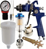 SPRAY GUN | HVLP | 600 CM³ | Ø 1.4 MM / Ø 1.7 MM | 3 IN 1 SET (H827-F)