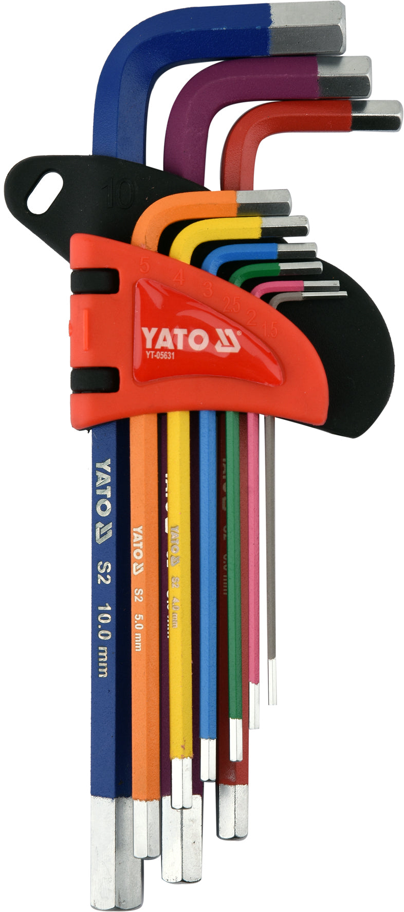 9PCS  LONG HEX KEY SET 1.5-10MM (YT-05631)