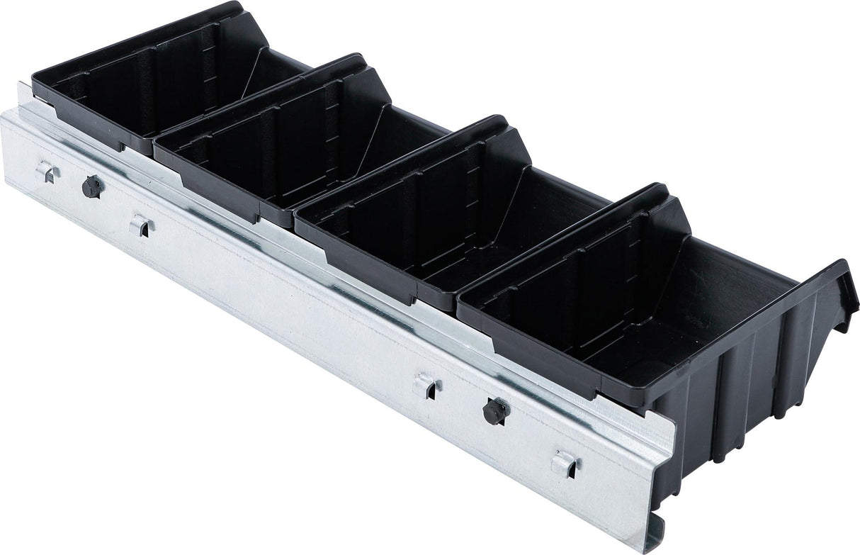 VISUAL STORAGE BOX SET | WITH SUSPENSION RAIL | FOR STORAGE SYSTEM COMBINATION | 4 PCS. (80195)