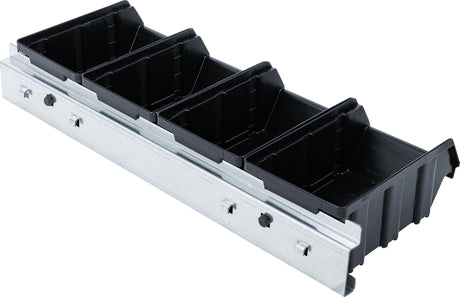 VISUAL STORAGE BOX SET | WITH SUSPENSION RAIL | FOR STORAGE SYSTEM COMBINATION | 4 PCS. (80195)