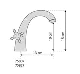 BASIN MIXER RETRO BRONZE 1 (75827)