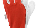 LEATHER ASSEMBLY GLOVES SIZE 8 RED (YT-746418)