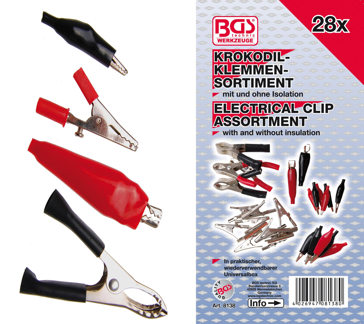 ELECTRICAL CLIP ASSORTMENT | 28 PCS. (8138)