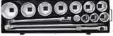 SOCKET SET | 25 MM (1") DRIVE | 36-80 MM | 15 PCS. (15111)