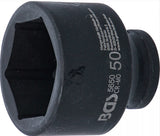 IMPACT SOCKET, HEXAGON | 20 MM (3/4") DRIVE | 50 MM (5650)