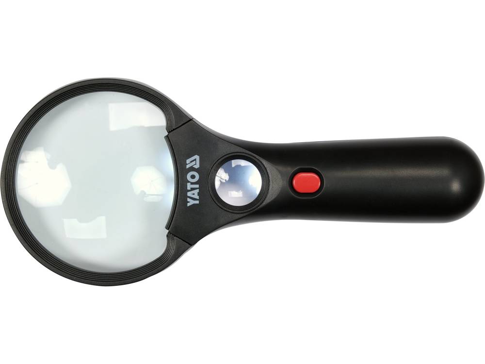 MAGNIFIER TWO LENSES 3X/45X 3AAA LED (YT-73845)