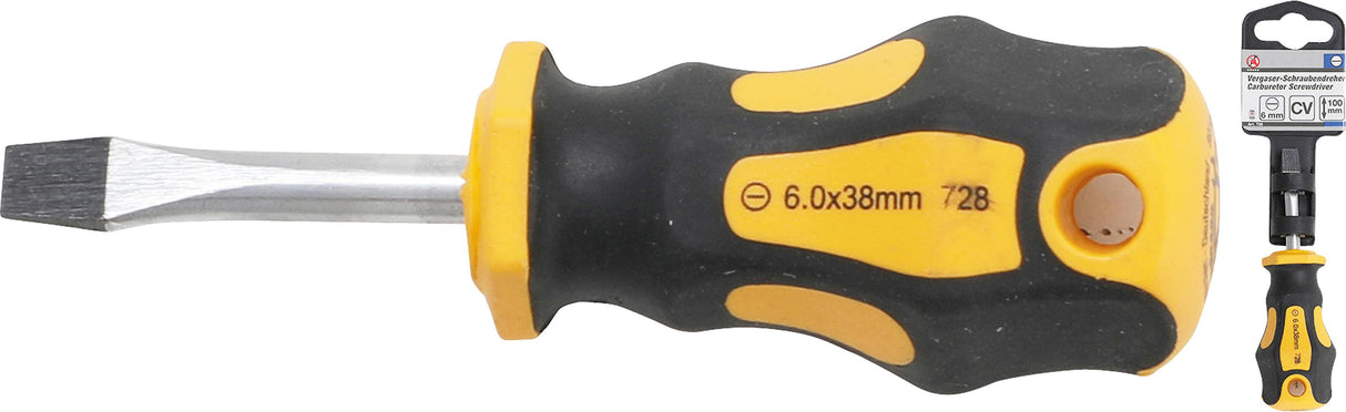 CARBURETOR SCREWDRIVER | SLOT SL 6 MM | BLADE LENGTH 38 MM (728)