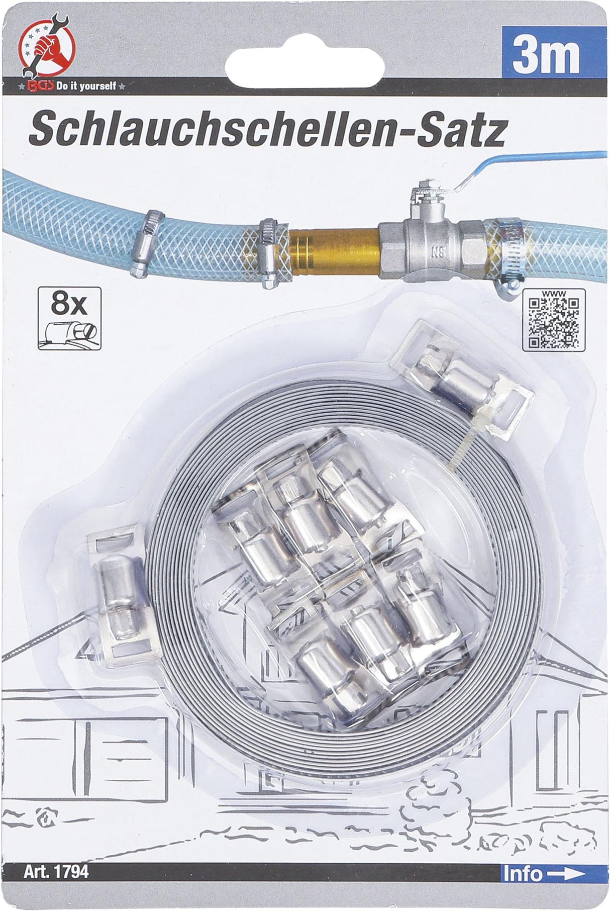 HOSE CLIP SET | "ENDLESS STRAP" | 3 M (1794)