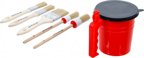 BRUSH SET 5 PCS + PAINT BUCKET (76500)