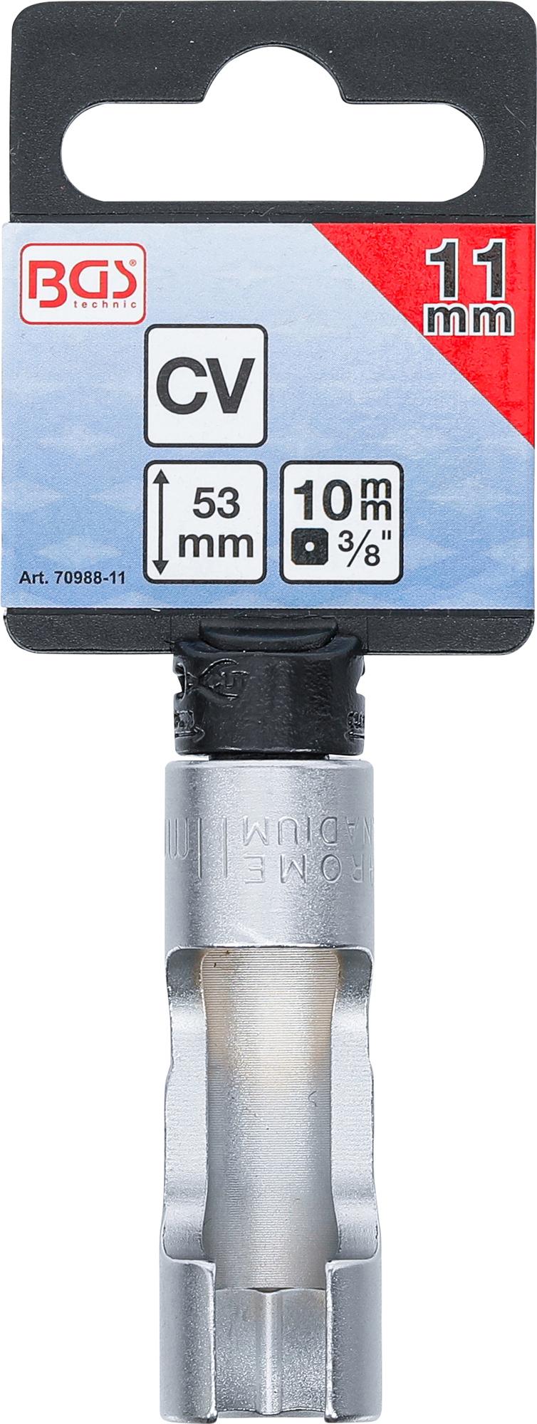 SPECIAL SOCKET, SLOTTED | 10 MM (3/8") DRIVE | 11 MM (70988-11)