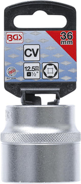 SOCKET, HEXAGON | 12.5 MM (1/2") DRIVE | 36 MM (2936)