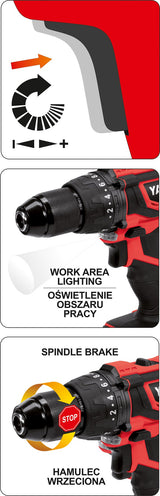 IMPACT DRILL DRIVER 18V 40NM - 2AH (YT-82786)