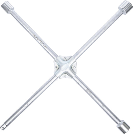 FOUR-WAY WHEEL WRENCH FOR TRUCKS | SQUARE | 24 X 27 X 32 X 20 MM (3/4") (1457)