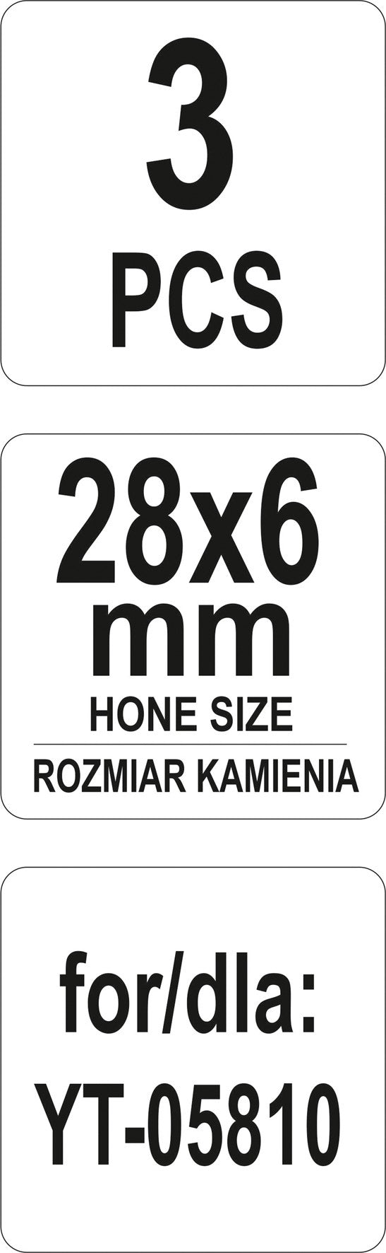 REPLACEABLE STONES 1-1/8" (YT-05815)