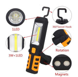 WORK LAMP RECHARGEABLE | COB LED 3W-240LM AKU LI-ON 2800MAH (SK1510)