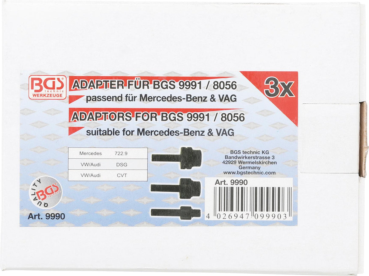 ADAPTOR FOR TRANSMISSION OIL FILLING TOOL | FOR AUDI, MERCEDES-BENZ, VW (9990)