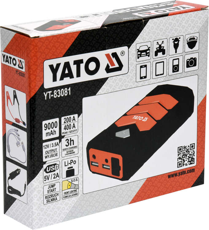 JUMP STARTER/POWER BANK 9000MAH (YT-83081)