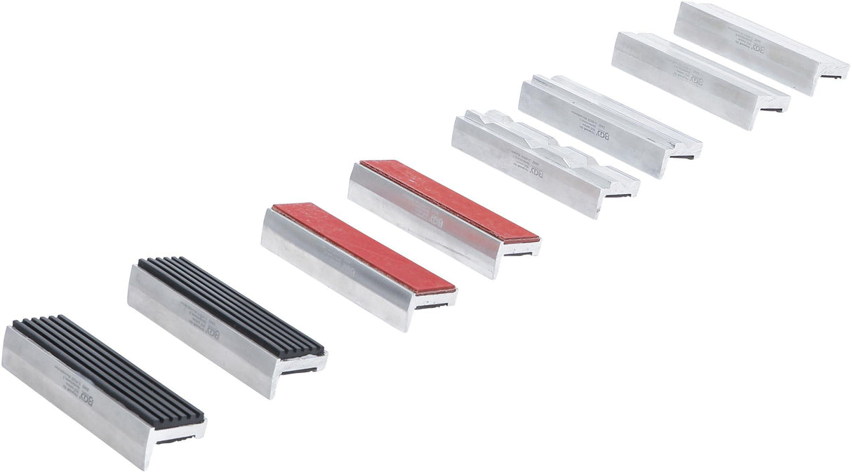 BENCH VICE JAW PROTECTOR SET | ALUMINIUM | 100 MM | 8 PCS. (8442)
