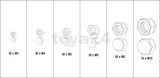 150 PCS SS STEEL NUTS ASSORTMENT (YT-06775)