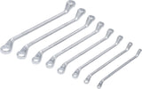 DOUBLE RING SPANNER SET | OFFSET | 6 X 7 - 20 X 22 MM | 8 PCS. (1213)
