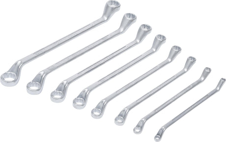 DOUBLE RING SPANNER SET | OFFSET | 6 X 7 - 20 X 22 MM | 8 PCS. (1213)