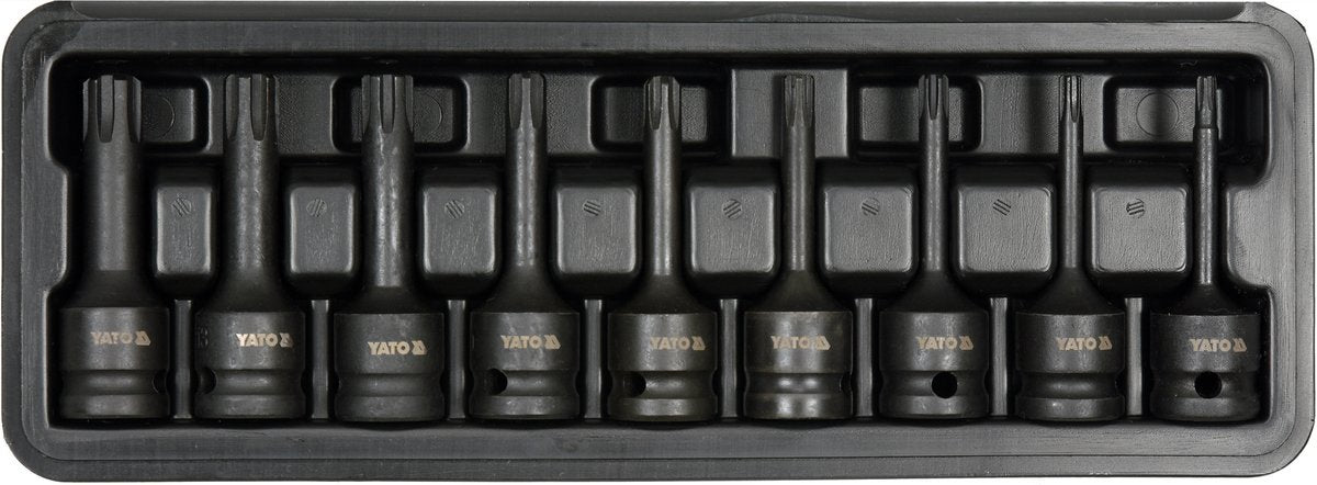 IMPACT BIT SOCKET SET RIBE 1/2" 9PCS (YT-10681)