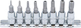 BIT SOCKET SET | 6.3 MM (1/4") DRIVE | INTERNAL HEXAGON TAMPERPROOF 2 - 7 MM | 8 PCS. (5156)