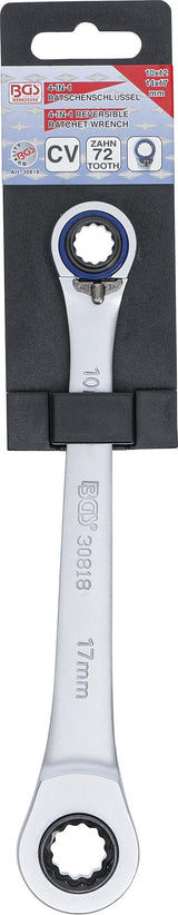 DOUBLE ENDED RATCHET WRENCH "4 IN 1" | 10 X 12, 14 X 17 MM (30818)