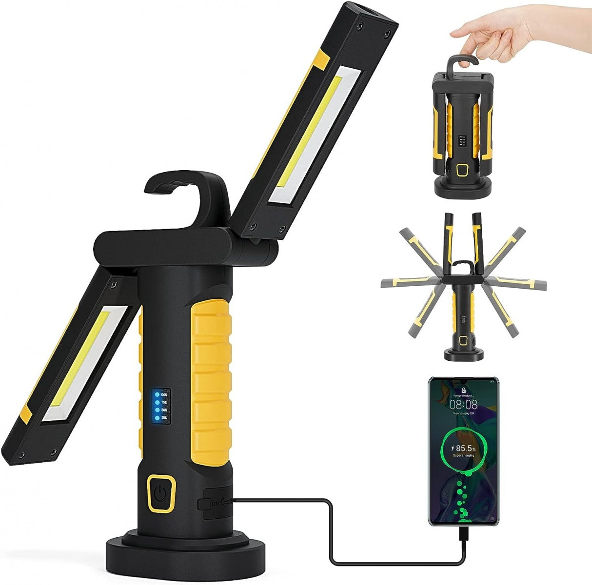 WORK LAMP RECHARGEABLE | COB CHIP + CREE XPG | 2 COB | 1200 LM (PWL2M)