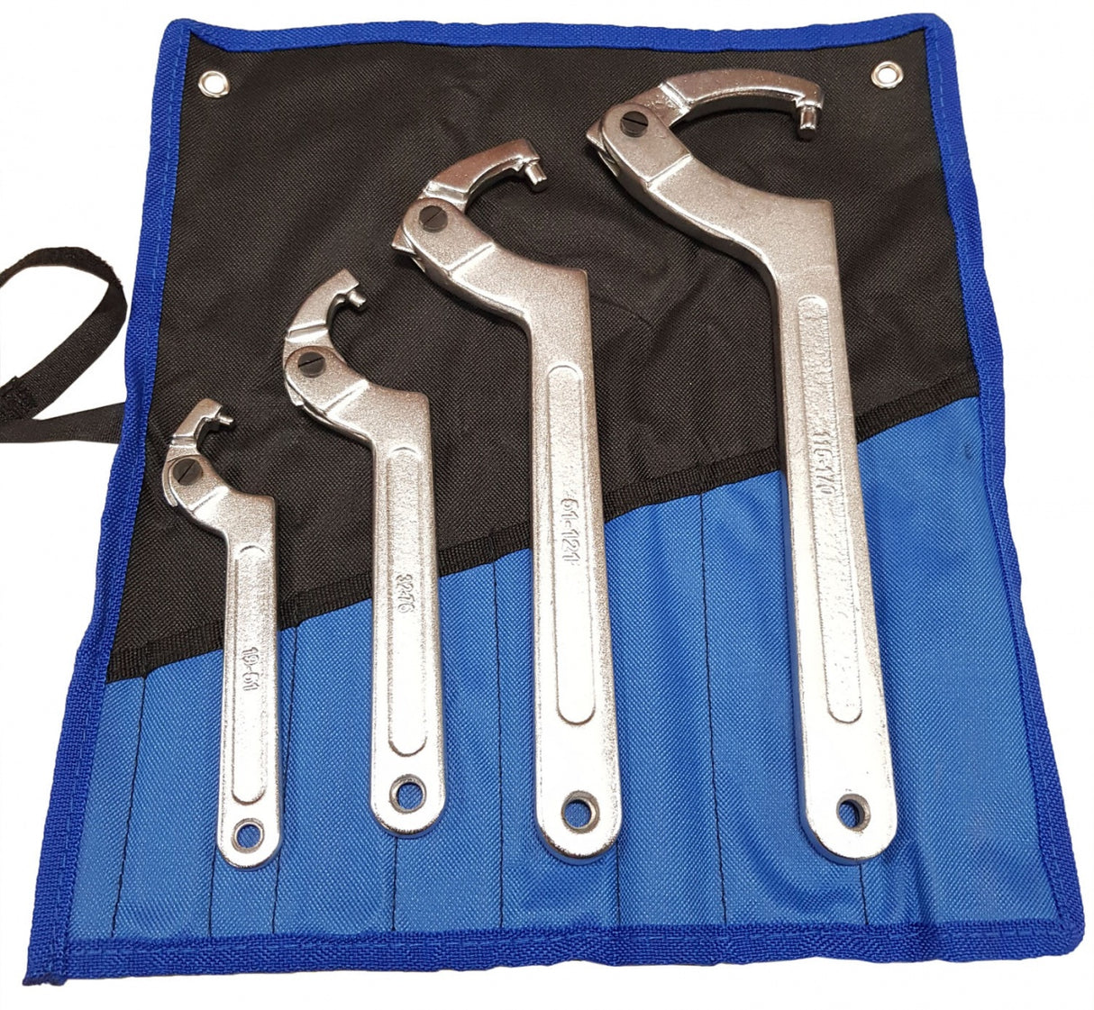 HOOK TYPE / SLIP JOINT WRENCH SET | ROUND TIP | 19 - 170 MM | 4 PCS. (H6818)