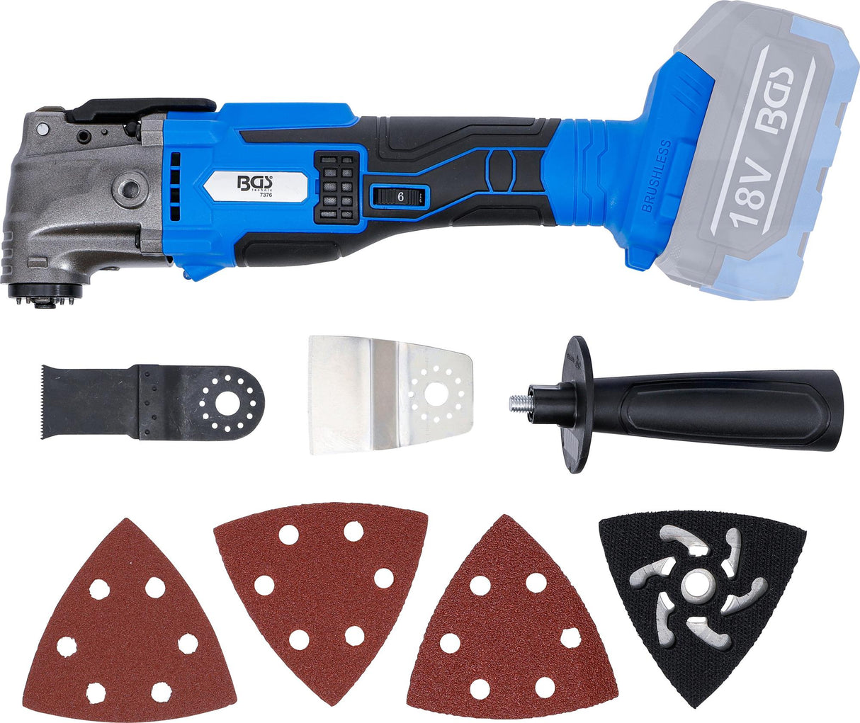 CORDLESS MULTIFUNCTION TOOL | BRUSHLESS | 18 V | WITHOUT RECHARGEABLE BATTERY (7376)