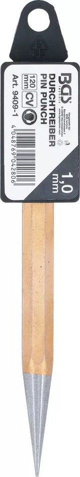 DRIFT PUNCH | DIN 6458D | 120 MM | Ø 1 MM (9409-1)