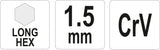HEX KEY LONG  1,5 MM (YT-05430)