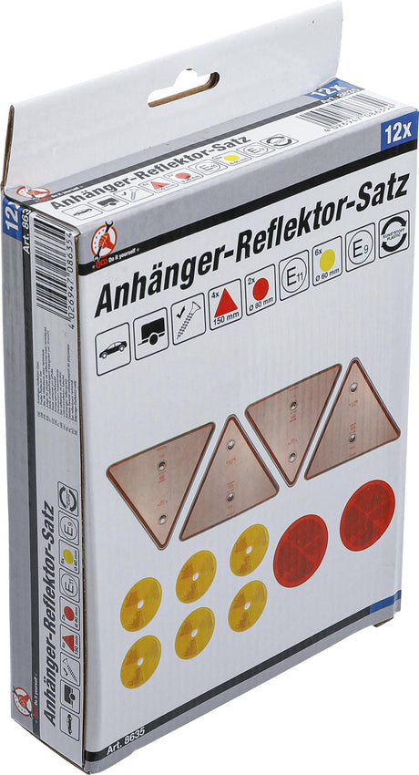 TRAILER REFLECTOR SET | 12 PCS. (8635)