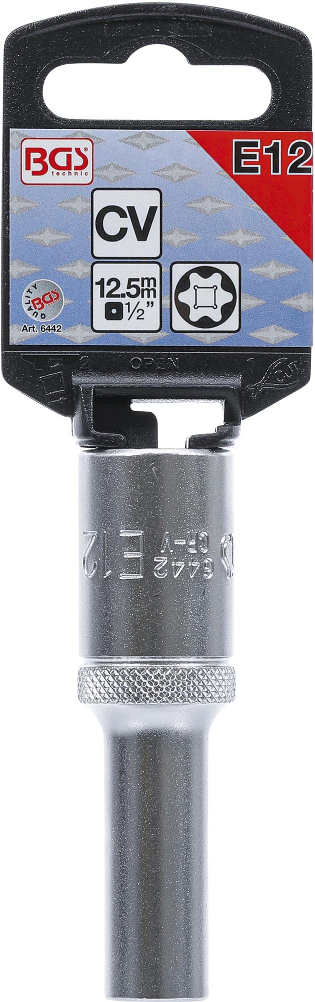 SOCKET, E-TYPE, DEEP | 12.5 MM (1/2") DRIVE | E12 (6442)