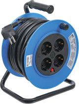CABLE REEL | 15 M | 3 X 1.5 MM² | 4 SOCKET OUTLETS | IP 20 | 3000 W (3360)
