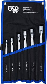 DOUBLE RING SPANNER SET WITH FLEXIBLE HEADS | 6 PCS. (1201)