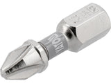 SCREWDRIVER BITS 1/4 25MM PH2 2 PCS NI (YT-78001)