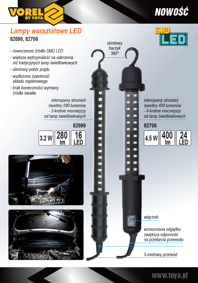 CABLE WORKSHOP LED LAMP 3,2W (82699)