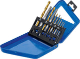 SCREW EXTRACTOR & LEFT CUTTING DRILL SET | HSS | TITANIUM NITRATED | 2 - 7.5 MM | 10 PCS. (6780)