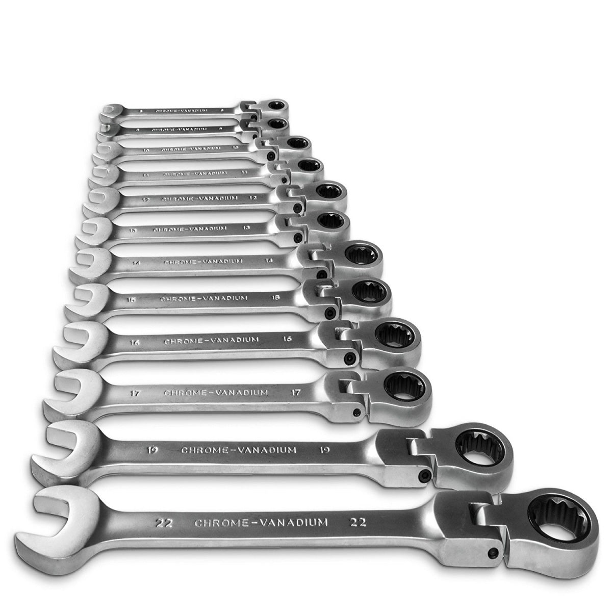 RATCHET WRENCH SET | FLEX HEAD | 8-19 MM | 12 PCS. (SK5002)