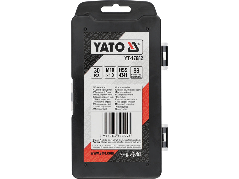 THREAD REPAIR SET M10X1.0MM 30PCS (YT-17682)