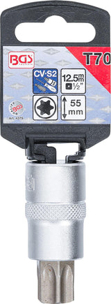BIT SOCKET | 12.5 MM (1/2") DRIVE | T-STAR (FOR TORX) T70 (4379)
