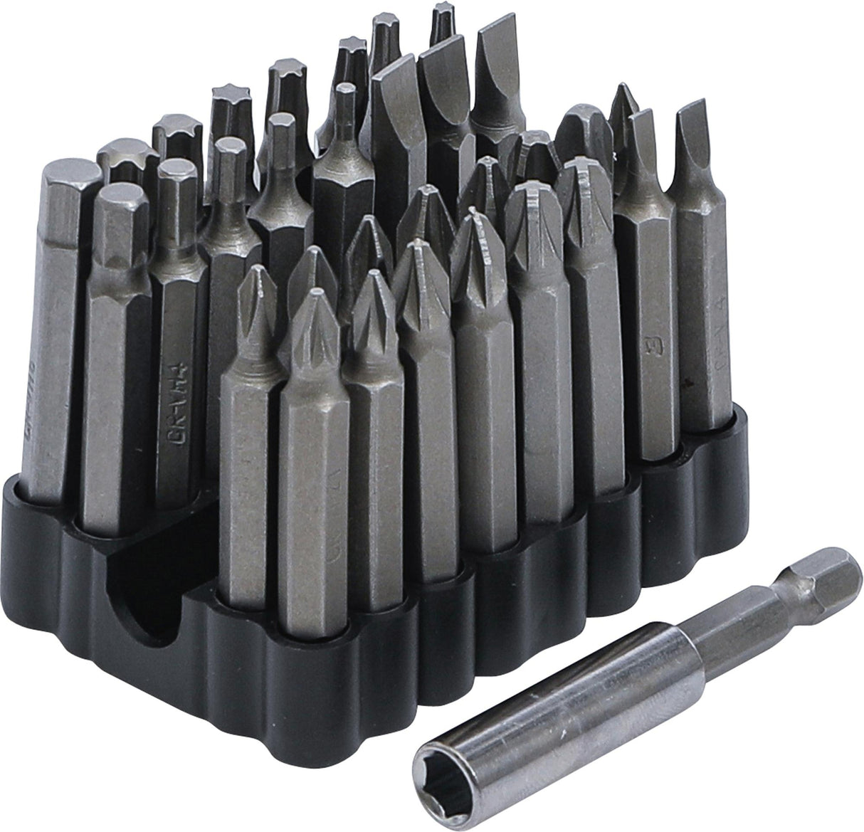 BIT SET FOR SECURITY SCREWS | 6.3 MM (1/4") DRIVE | 33 PCS. (20810)