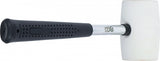 RUBBER HAMMER | METAL HANDLE | WHITE HEAD | Ø 48 MM | 250 G (70139)