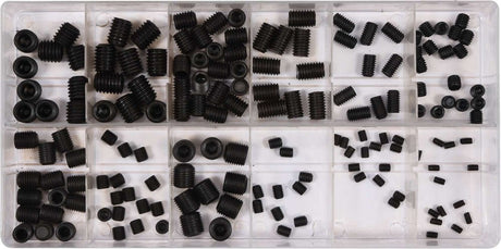 HEADLESS SCREW SET HEX | 160 PCS. (SK01056)
