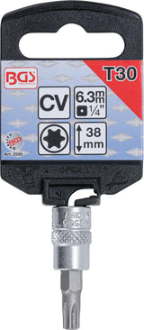 BIT SOCKET | 6.3 MM (1/4") DRIVE | T-STAR (FOR TORX) T30 (2595)