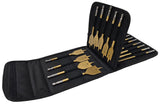 FLAT WOOD DRILL BIT SET | 6-38 MM (HEX) | TITANIUM COATED | 16 PCS. (SK1634)